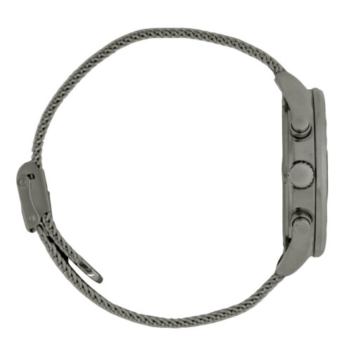 American Polo Gentleman Collection Gunmetal Stainless Steel Bracelet - Image 3