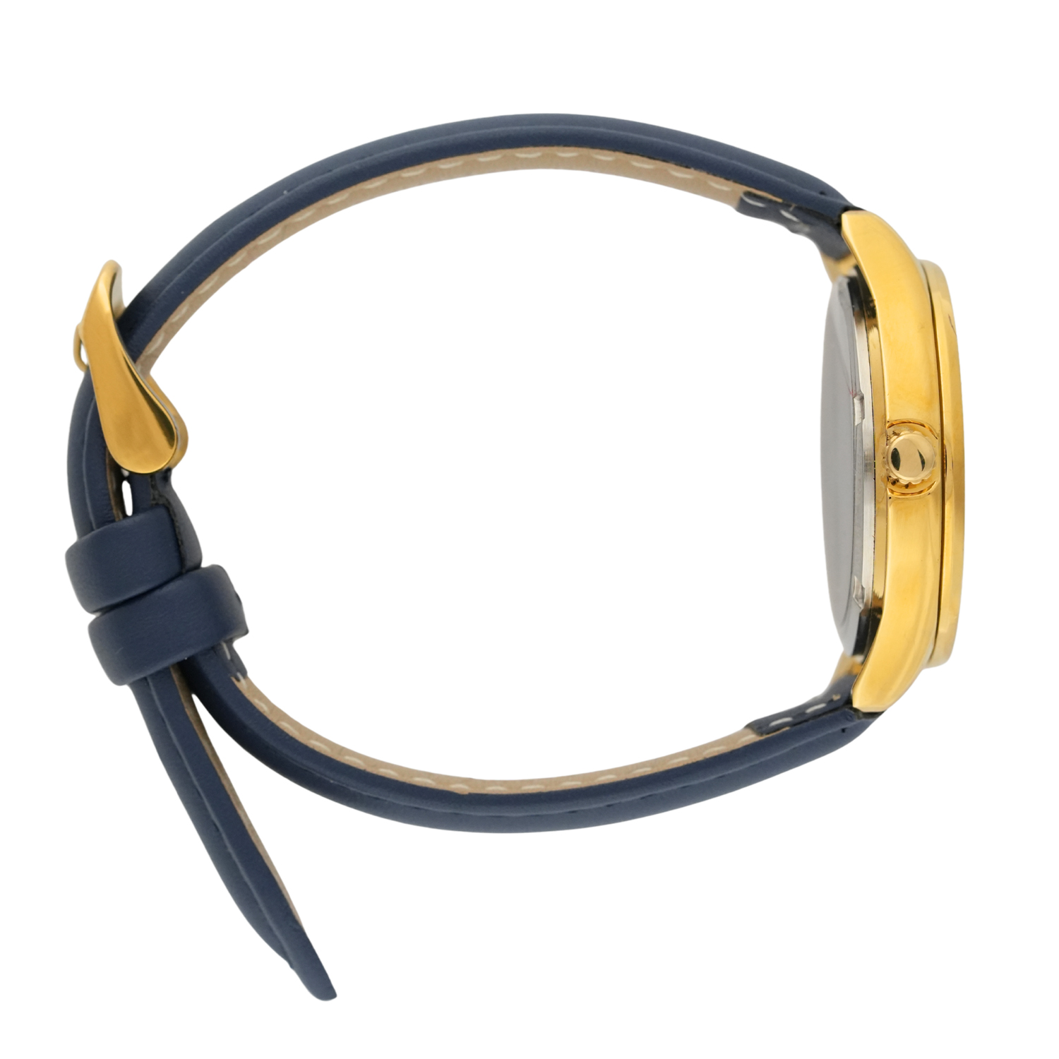 American Polo Ladies Crystal Blue Leather Strap - Image 3