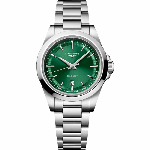 Longines Conquest Automatic Silver Stainless Steel Bracelet 30 mm