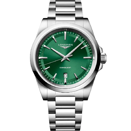 Longines Conquest Automatic Silver Stainless Steel Bracelet 41 mm