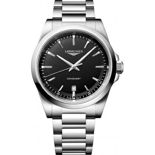 Longines Conquest Automatic Silver Stainless Steel Bracelet 41 mm