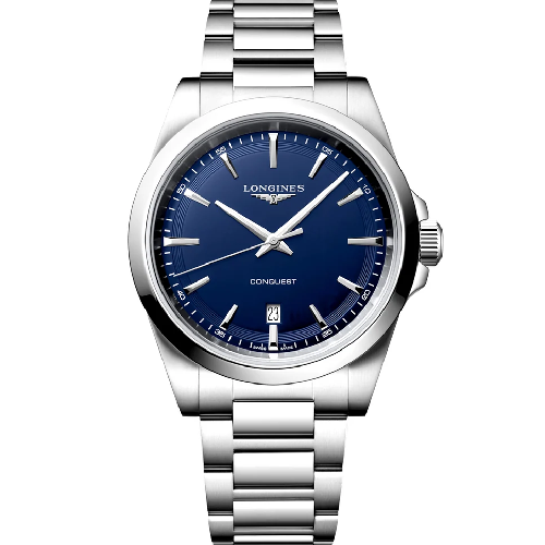 Longines Conquest Automatic Silver Stainless Steel Bracelet 41 mm