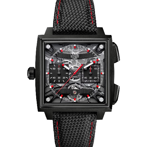 Tag Heuer Monaco Evergraph Automatic Black Rubber Strap