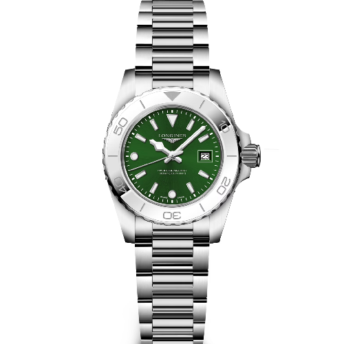 LONGINES HydroConquest Quartz Silver Stainless Steel Bracelet 30 mm