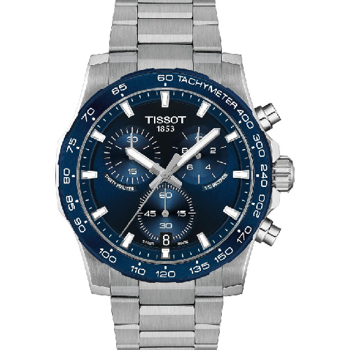 TISSOT Supersport Cronograph Silver Stainless Steel Bracelet