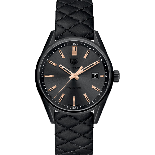 TAG Heuer Carrera Special Edition Black Leather Strap