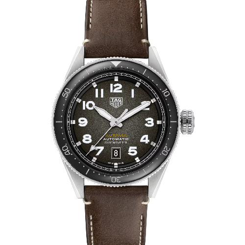 TAG Heuer Autavia Automatic COSC Brown Leather Strap