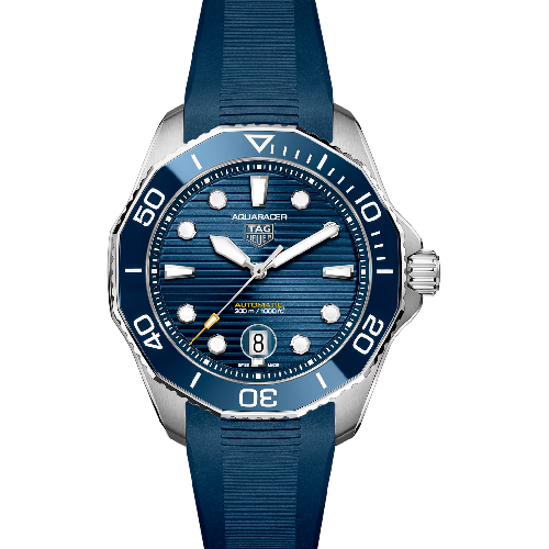 Tag Heuer Aquaracer Professional 300 Date Automatic Blue Rubber Strap